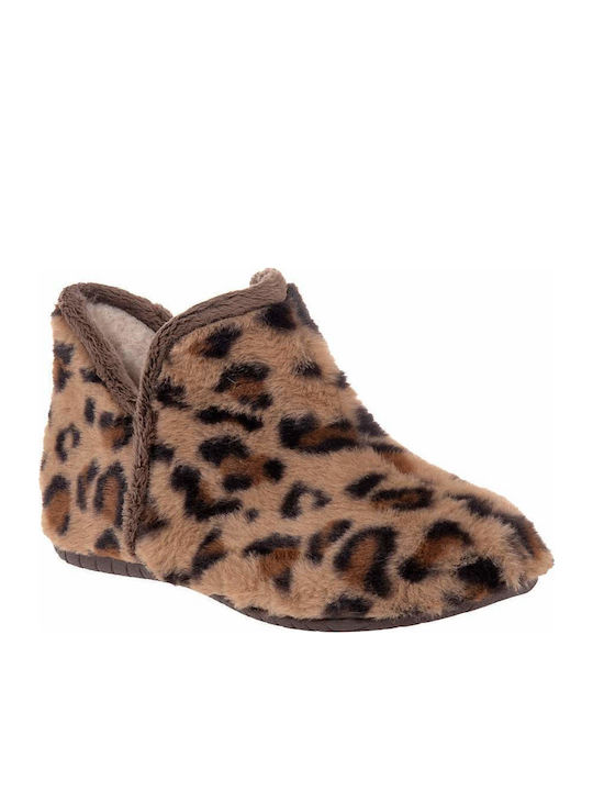 Closed Women's Slippers Brown
