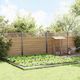 vidaXL Metal Garden Border in Silver Color xcm