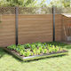 vidaXL Metal Garden Border in Silver Color xcm