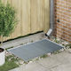 Vidaxl Silver Screen 80 X 50 X 2 Cm Galvanized Steel Cold Dipped