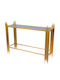 Metal Console Table Gold, Black L108.5xW32.5xH80cm