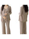 Queen Mother Maternity Pajama Set Beige