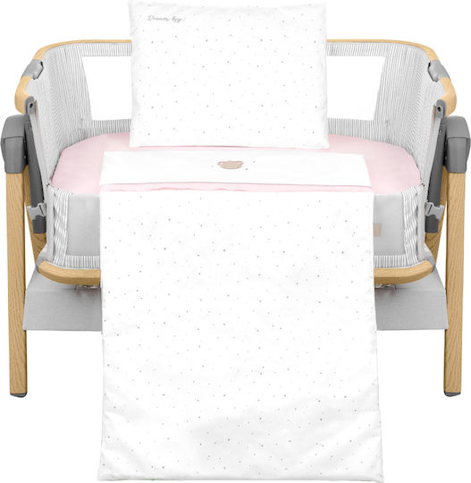 Kikka Boo Baby Cradle Bedding Set Dream Big 5pcs Pink