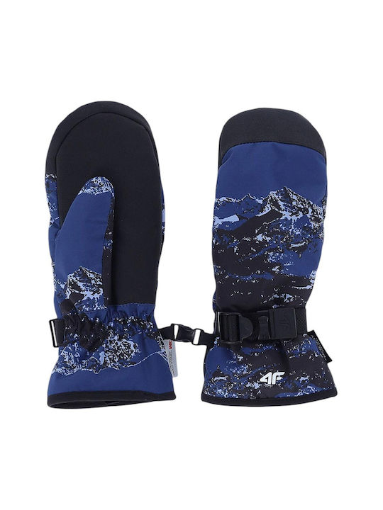 4F Ανδρικά Γάντια Σκι & Snowboard Μπλε