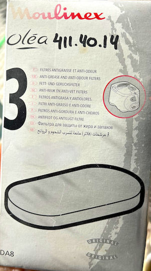 Filtru Pentru Friteuză Moulinex Olea Set 3 Bucăți
