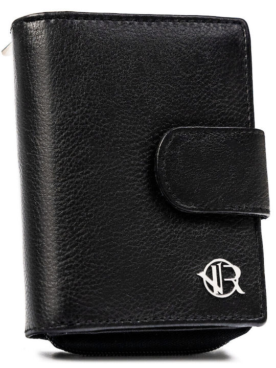Leder Damen Geldbörse Schwarz