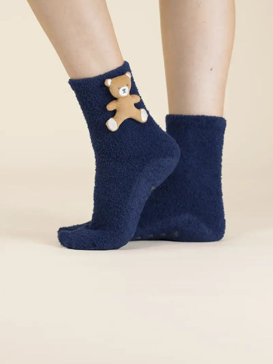 Noidinotte Damen Weihnachtssocken Dark Blue 1Pack