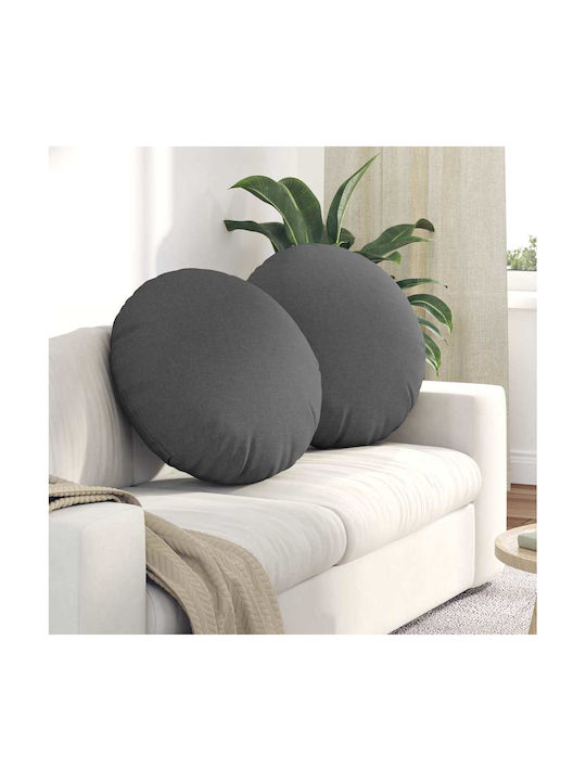 vidaXL Μαξιλάρι Καναπέ Σκούρο Γκρι 60x60εκ.