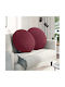 vidaXL Sofa Cushion Red 2pcs 80x80cm.