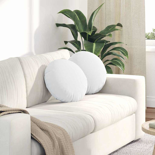 vidaXL Sofa-Kissen White 2Stück 40x40cm.