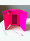Mic Din piele Portofel de damă Clasice Fuchsia