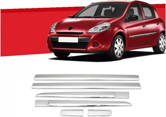 Декоративна Лента За Врата Хромирана Метална 6 Броя Renault Clio 5d 2006+
