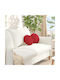 vidaXL Sofa-Kissen Red 2Stück 30x30cm.