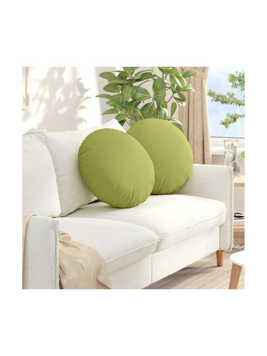vidaXL Възглавница за диван Light Green 2бр 50x50см.