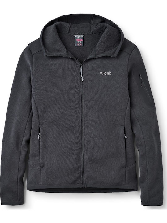 Rab Fleece Damen Jacke Ebony
