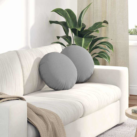 vidaXL Sofa-Kissen Grey 2Stück 40x40cm.