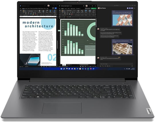 Lenovo V17 G4 IRU 17.3" IPS FHD (i7-13620H/16GB/512GB SSD/W11 Pro) Gri de fier (Tastatură US)