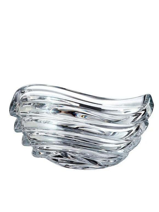 Crystal Bohemia Διακοσμητικό Μπωλ Κρυστάλλινο Διάφανο