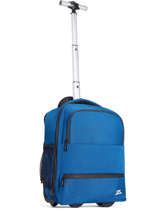 CabinFly Βαλίτσα Ταξιδίου Καμπίνας Blue με 2 Ρόδες Ύψους 40εκ.