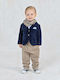 Kids' Set with Pants & Outerwear Winter 5pcs Navy Blue