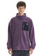 Men's Fleece Cardigan Purple