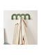 Wall Hanger A-s Cherie Metal 5 Hooks Green 50x15.7x3.3cm
