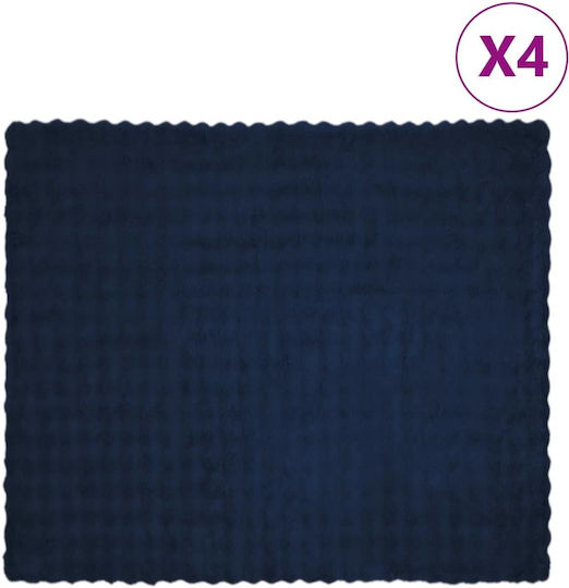 vidaXL Furry Double Blanket 240x270cm Ocean Blue