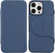 X-Level Back Cover Piele artificială / Silicon Albastru (iPhone 16 Pro Max)