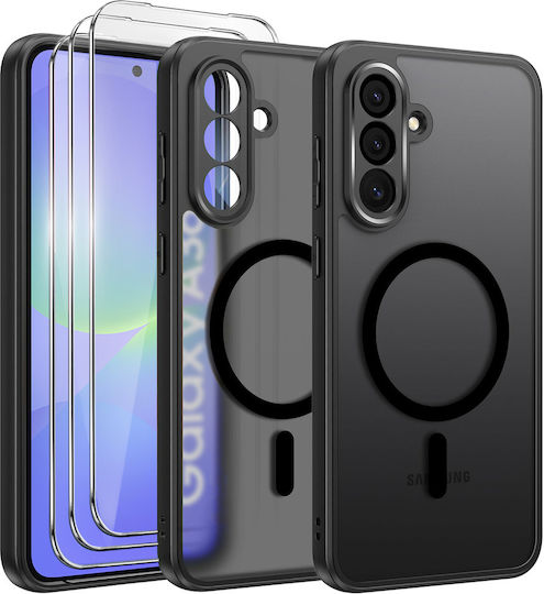 Erbord Back Cover Plastic / Silicon 0.3mm Negru (Galaxy A36)