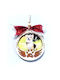 Ornament Rotund De Crăciun Rama Căţeluş Diam.8.5cmx0.5cm