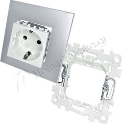 Lineme Single Walled Power Socket White