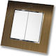 Lineme Wall Switch Double with Aller Retour Sil...