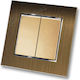 Lineme Wall Switch Double with Aller Retour Sil...