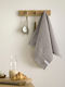 Nima Honeycomb Handtuch aus 100% Baumwolle in Gray Farbe 40x60cm