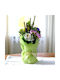 Buchet Floral Symphony Săpun Nuferi Flori Artizanale Decorative Plante Verzi Cristale Șirag De Perle Verde-Violet