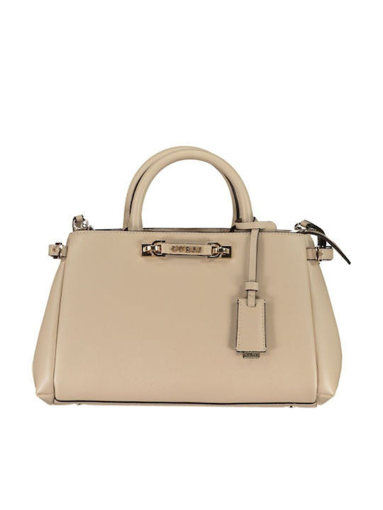 Guess Luxus Damen Satchel Tasche in Creme