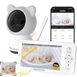eBest Baby 5T Ασύρματη Ενδοεπικοινωνία Μωρού με WiFi 5"