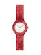Women's Watch with Pink Rubber Strap