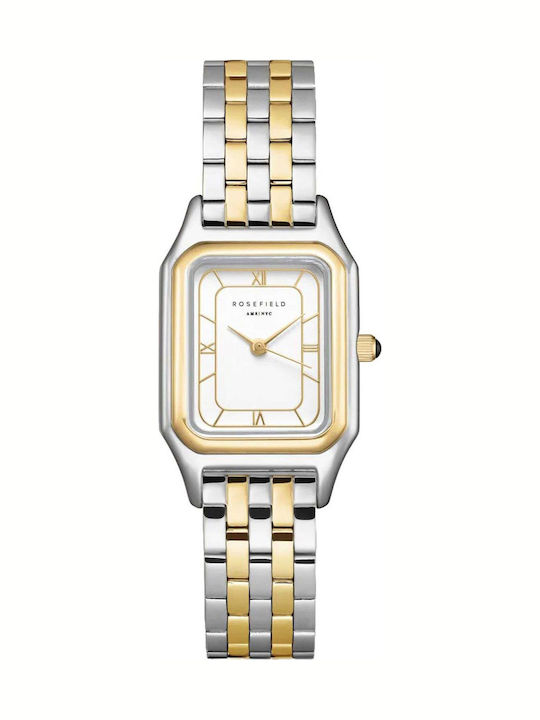 Rosefield Womens Watch 21mm Battery With Silver Metal Bracelet