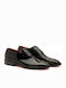 Handmade Men's Patent Leather Dress Shoes Black
