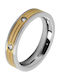 Akzent Damen Ring aus Stahl