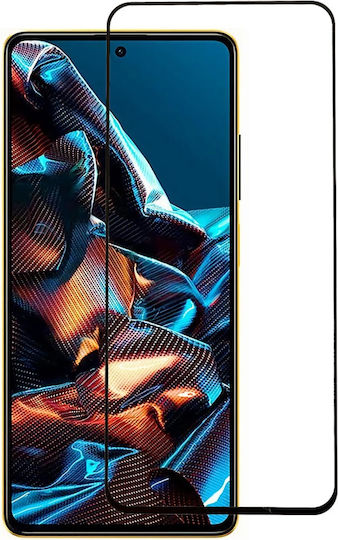 3D Adeziv complet Full Face Tempered Glass Negru (Poco X5 Pro)