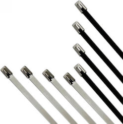 Metallic Cable Ties Insulation 520mm x 4.6mm in Silver Colour (50 pcs) 28930-005 Metallic Cable Ties Insulation 520mm x 4.6mm in Silver Colour (50 pcs) 28930-005