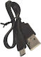 Φόρτιση Regular USB 2.0 to micro USB Cable Μαύρο 0.27m 171.220.041 1τμχ