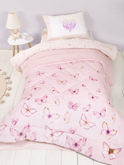 Nima Kids Duvet Cover Single Pink 160x220cm Nima Kids Duvet Cover Single Pink 160x220cm