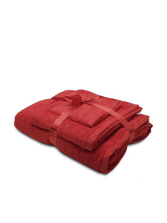 Palatex Πετσέτα Προσώπου Club 50x100εκ. 03 Red ...