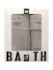 Flamingo Bath Towel Set 3pcs Layla Gray Weight 430gr/m²