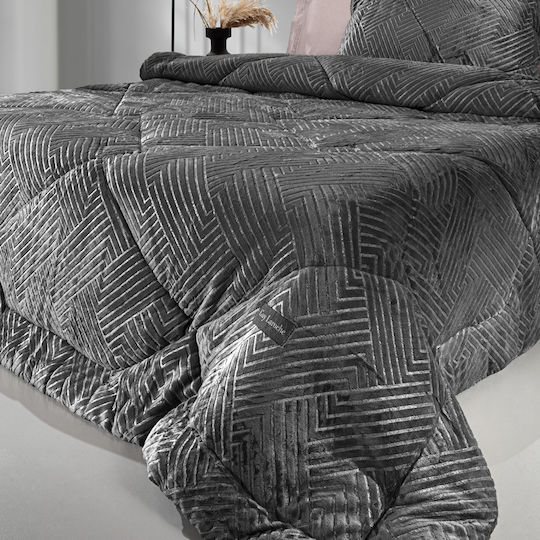 Guy Laroche Κουβερτοπάπλωμα Ημίδιπλο 180x240εκ. York Anthracite