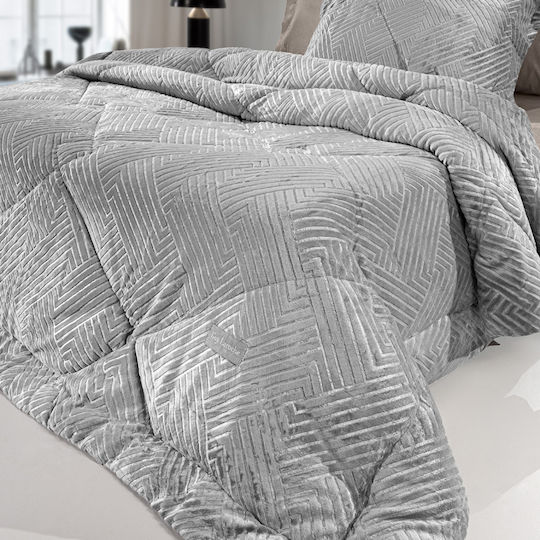Guy Laroche Κουβερτοπάπλωμα King Size 260x240εκ. York Silver