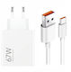 Xiaomi Φορτιστής με Θύρα USB-A και Καλώδιο USB-C 67W Λευκός (MDY-15-ET Bulk)